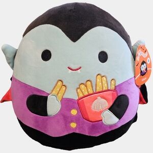 Squishmallows 12 Inch Vince The Vampire With Garlic Fries Plush Toy NWT